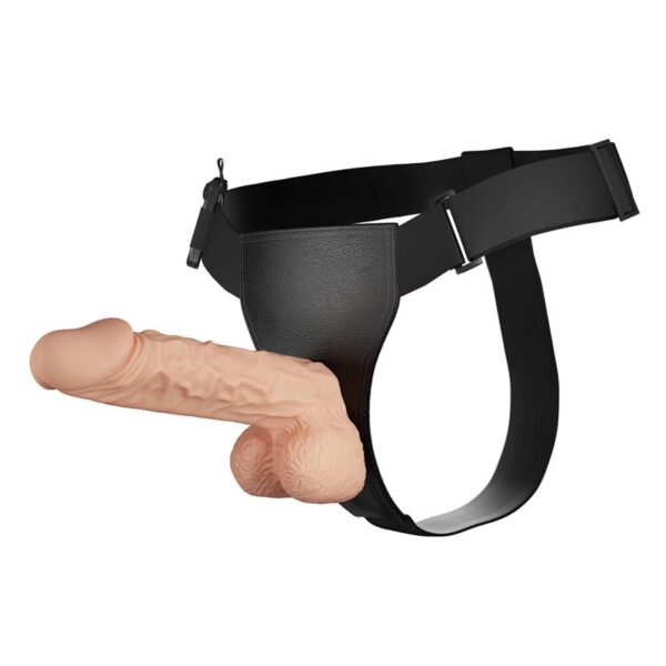 Arnés con dildo vibrador 24cm