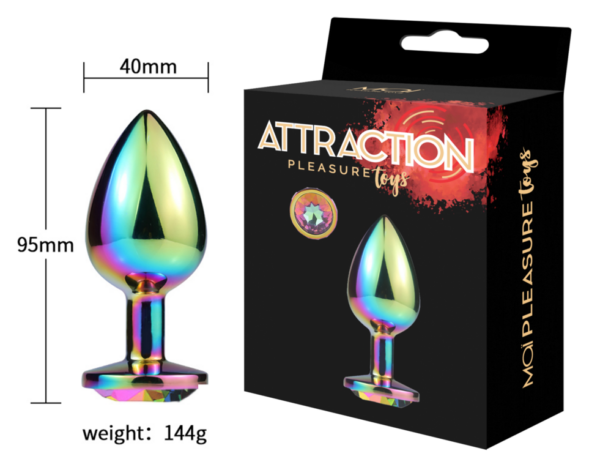 Plug anal multicolor Atraction T-L - Imagen 3