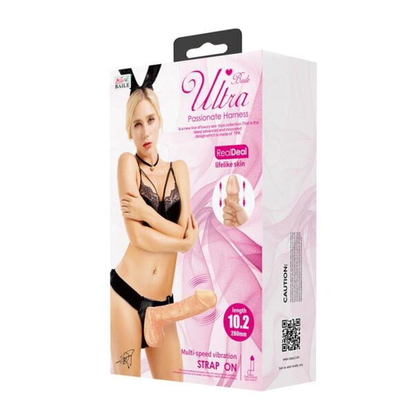Arnés con dildo vibrador 26cm - Imagen 9