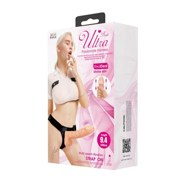 Arnés con dildo vibrador 24cm - Imagen 9