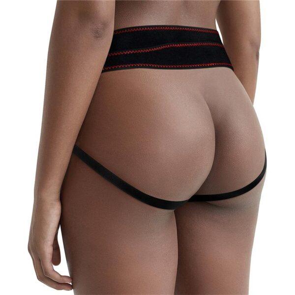 Arnés con vibrador negro 7" - Imagen 2