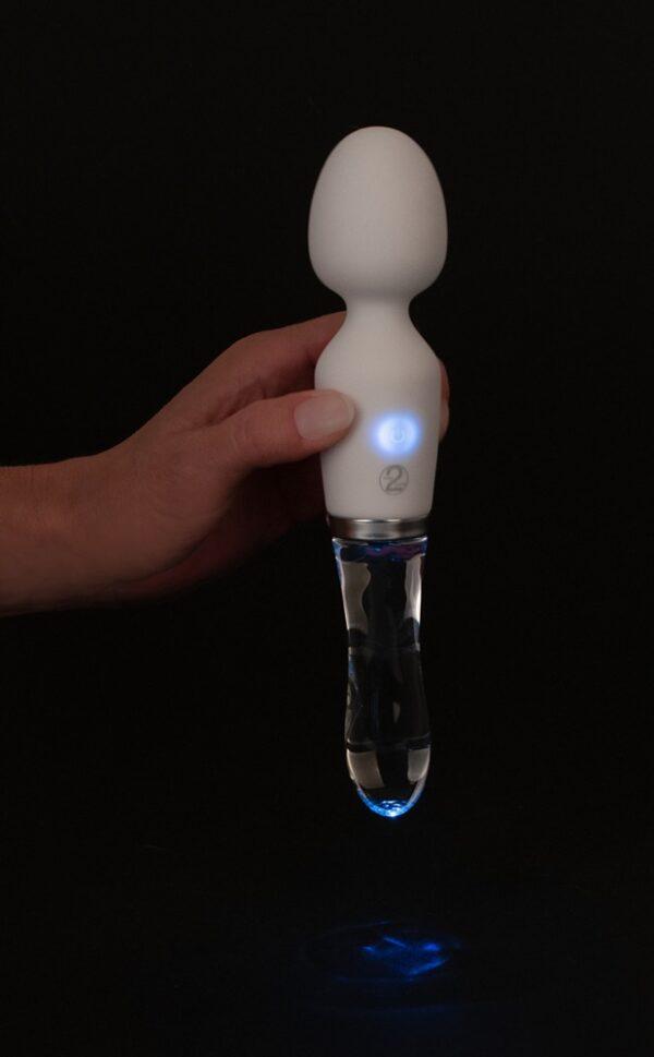 Masajeador cristal/silicona Liaison USB - Imagen 2