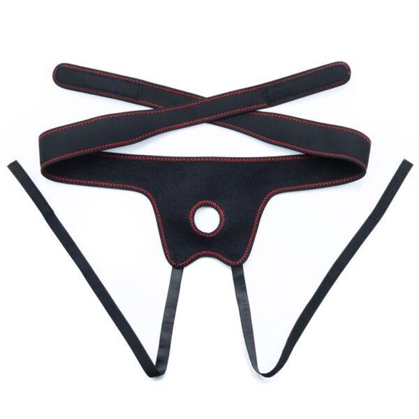 Arnés con vibrador negro 7" - Imagen 7