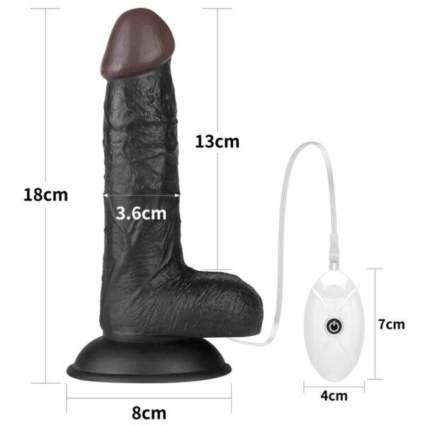 Arnés con vibrador negro 7" - Imagen 9