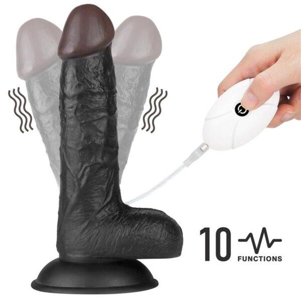 Arnés con vibrador negro 7" - Imagen 8