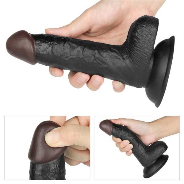 Arnés con vibrador negro 7" - Imagen 10