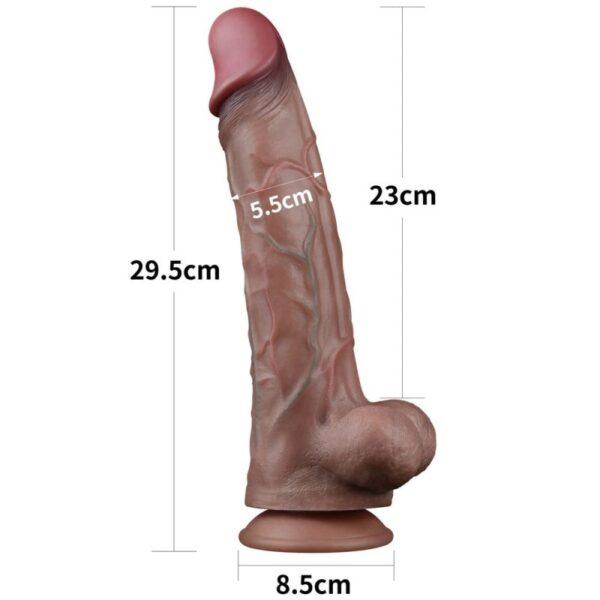 Dildo realista dual layered 11,5" - Imagen 2