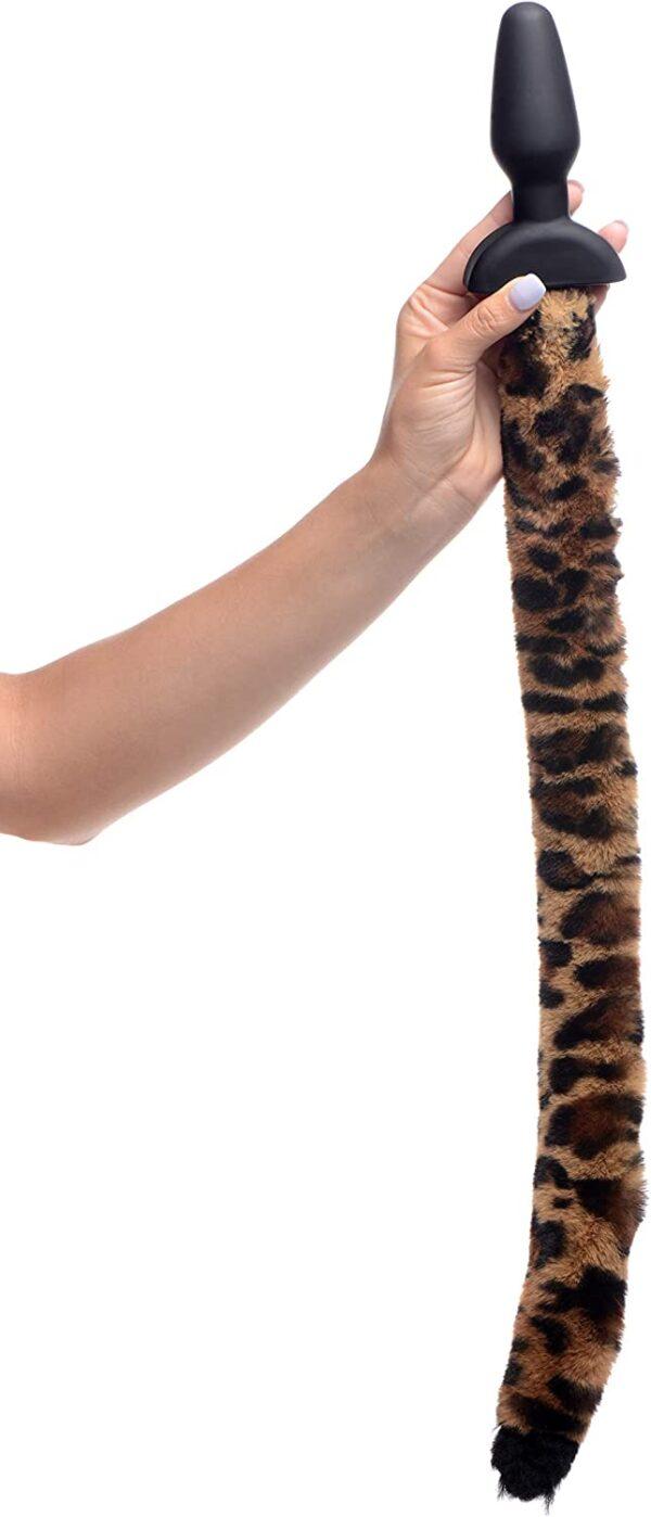 Leopard anal plug+ears rotating - Imagen 3