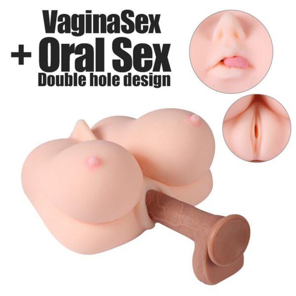 Masturbaor 3 en 1 boca-pecho-vagina - Imagen 6