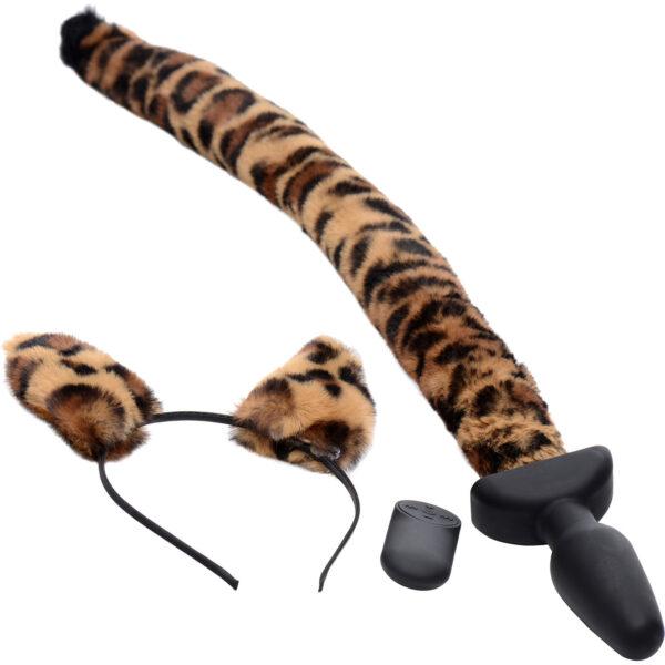 Leopard anal plug+ears rotating - Imagen 5