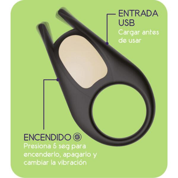 Anillo vibrador recargable Getlov - Imagen 7