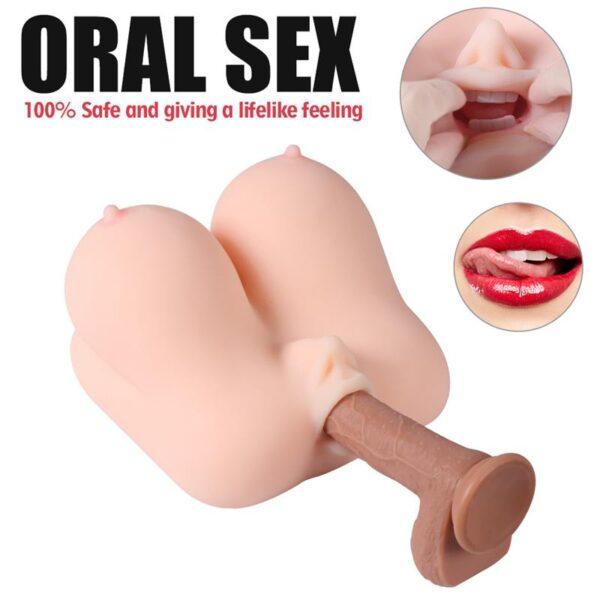 Masturbaor 3 en 1 boca-pecho-vagina - Imagen 5
