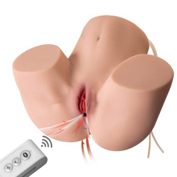 Masturbador Luxury vibrador/succionador con mando