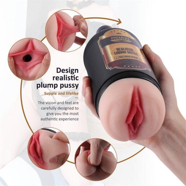 Masturbador vagina botella licor - Imagen 3