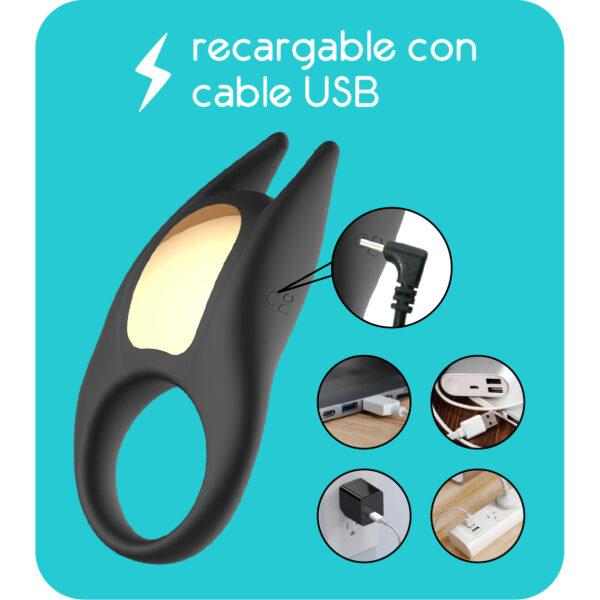 Anillo vibrador recargable Getlov - Imagen 5