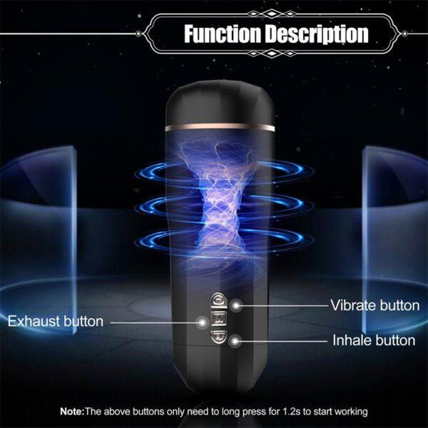 Masturbador vibrador/succionador Snow - Imagen 4