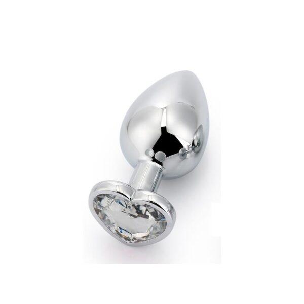Plug anal matal talla M corazón - Imagen 3