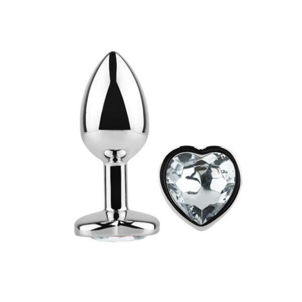 Plug anal matal talla M corazón - Imagen 2