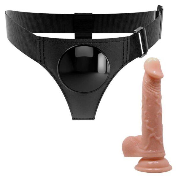 Arnés con ventosa y dildo Kevin 19cm - Imagen 2