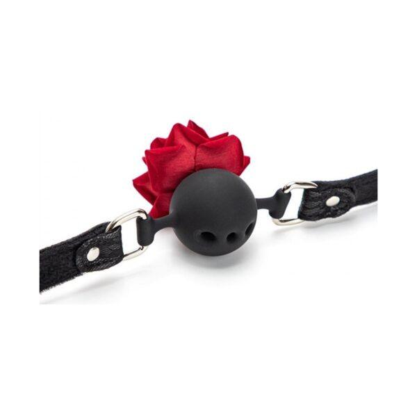 Ball gag con rosa - Imagen 2