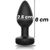 Plug anal con mando y joya talla S - Imagen 3