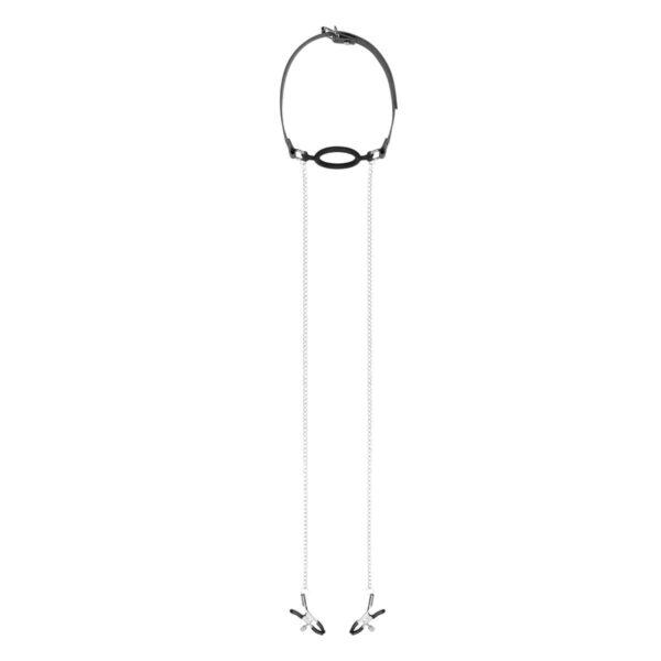Nipple clamps with silicone gag ring Bedroom fantasies - Imagen 4