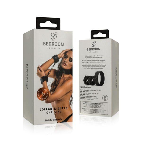 Collar and wrist cuffs Bedroom fantasies - Imagen 3