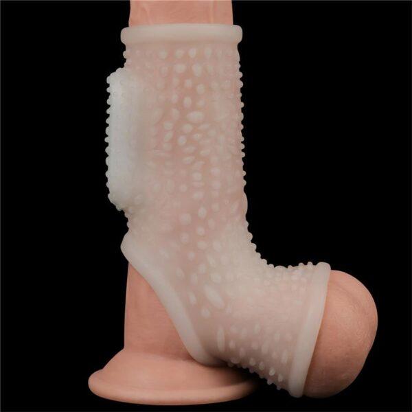 Funda pene y testículos vibradora Drip knights ring