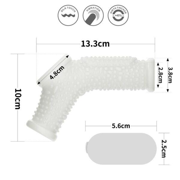 Funda pene y testículos vibradora Drip knights ring - Imagen 8