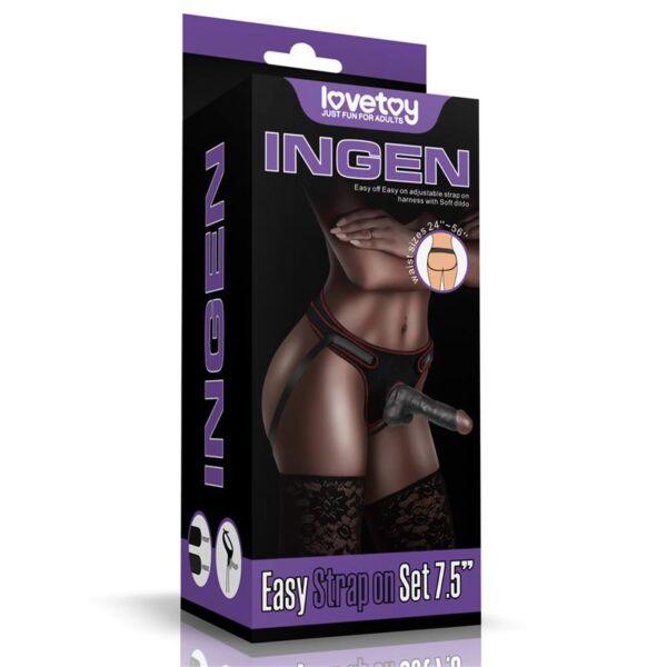 Easy strapon negro 7.5" - Imagen 2
