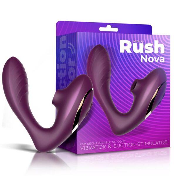 Vibrador doble con succionador Rush - Imagen 2