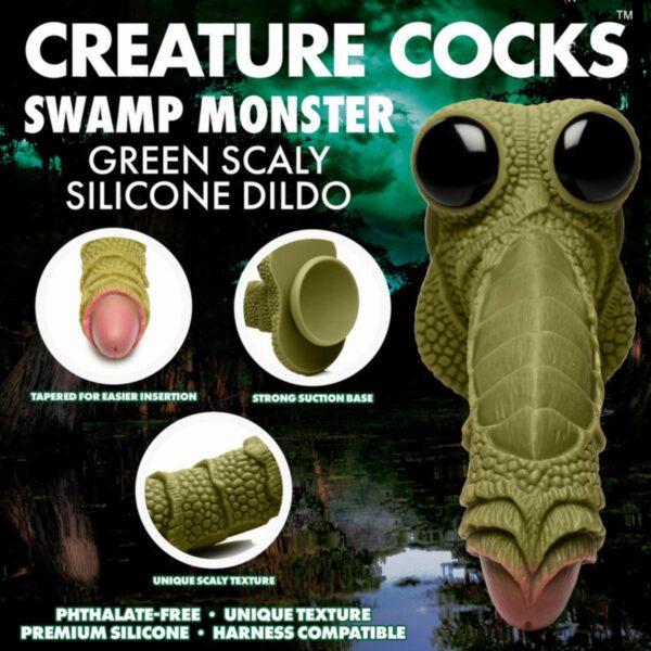 Scaled swamp monster dildo - Imagen 7