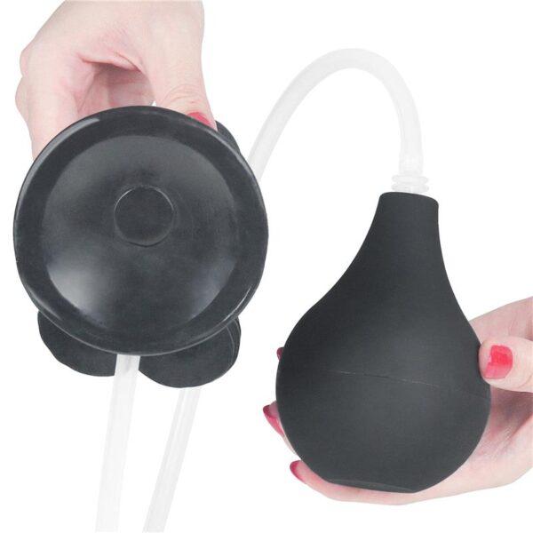Dildo squirting 9" negro - Imagen 7