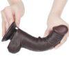 Dildo dual layer 8" negro - Imagen 6