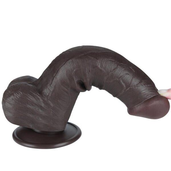 Dildo dual layer 8" negro - Imagen 5
