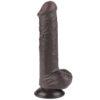 Dildo dual layer 8" negro - Imagen 3