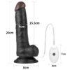 Easy strapon negro con vibración 7.5" - Imagen 16