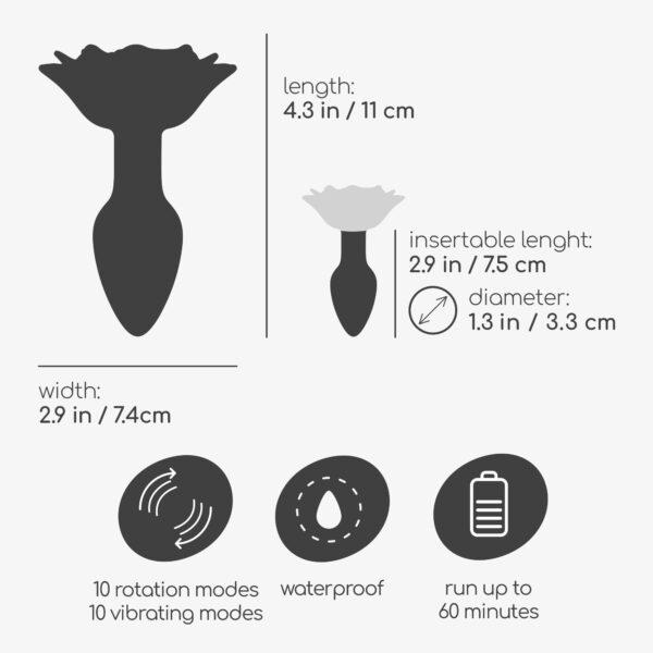 Plug anal rotador con mando Giuletta - Imagen 7