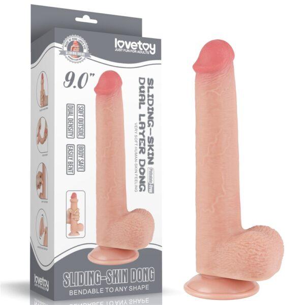 Dildo realístico dual layer 9"