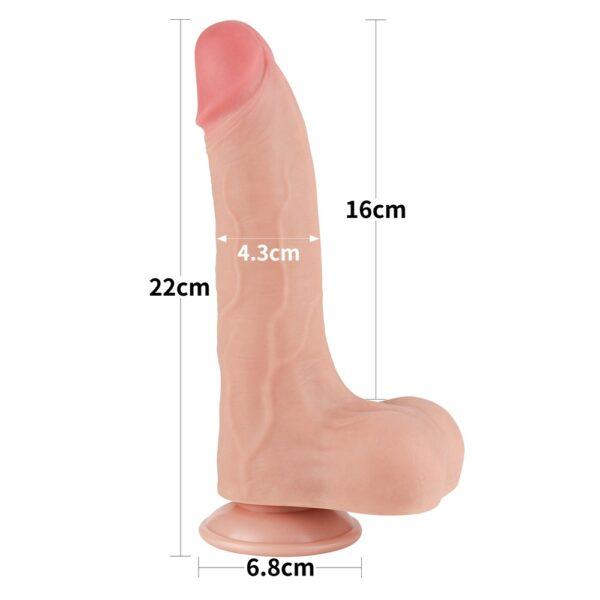 Dildo realístico dual layer 8.5" - Imagen 7