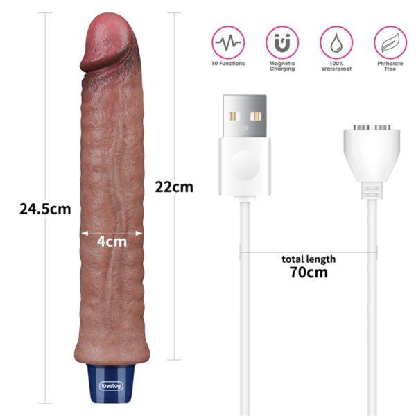 Vibrador realista 9.5" USB - Imagen 11