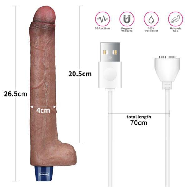 Vibrador realista 10.5" USB - Imagen 12