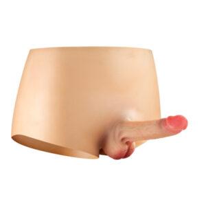 Culotte con pene realístico hueco 14cm