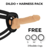 Arnés con dildo articulado 18cm