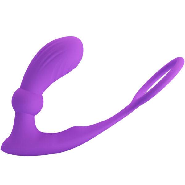 Anillo y plug vibrador con mando y thumping  Warren