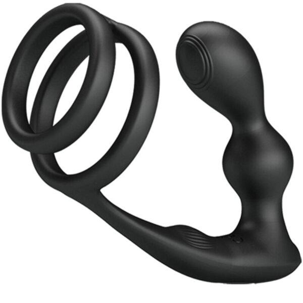 Anillo vibrador con plug anal Marshall