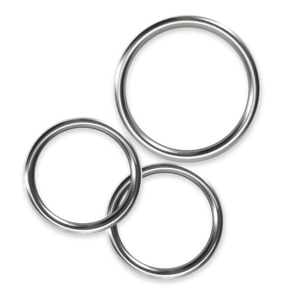 Set 3 anillos metal Crushious - Imagen 2