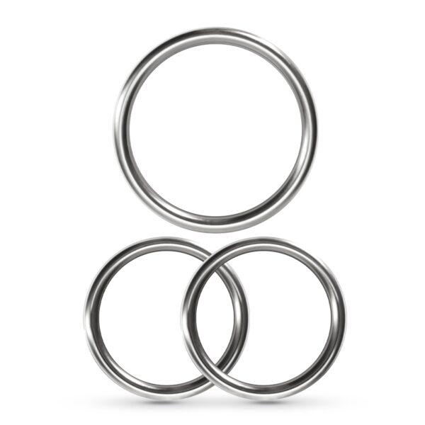 Set 3 anillos metal Crushious - Imagen 3