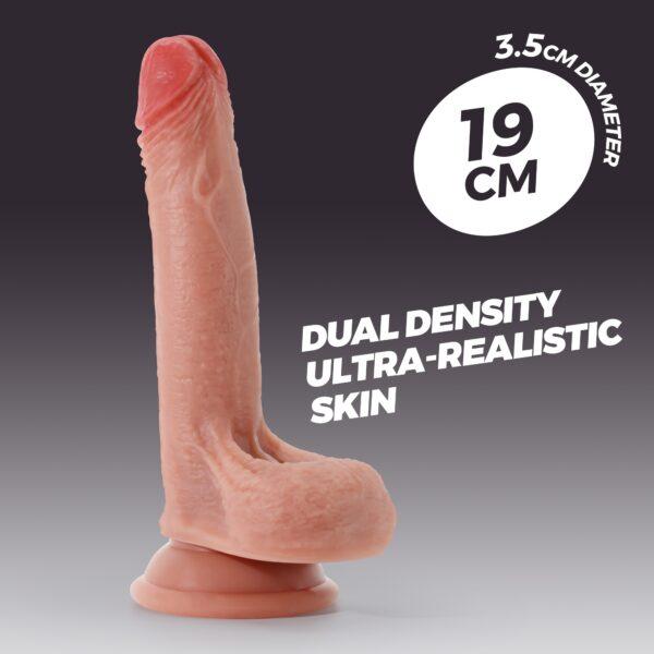 Dildo realista dual density 19cm Invictus