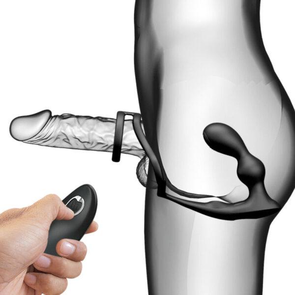 Anillo vibrador con plug anal Marshall - Imagen 8